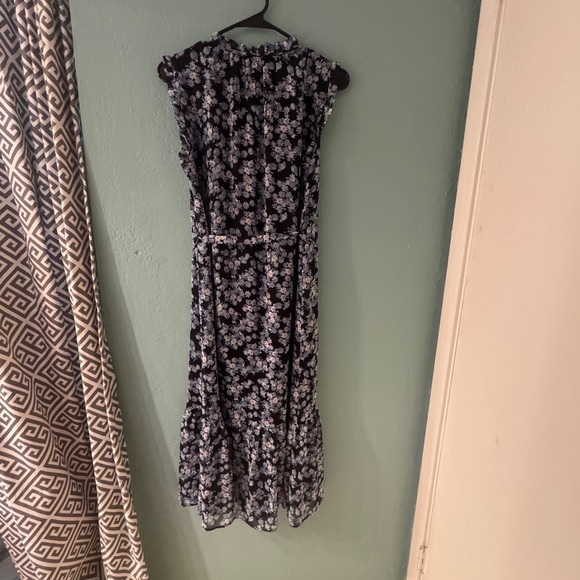 LOFT White and Blue Halter Maxi Sundress - Picture 3 of 5